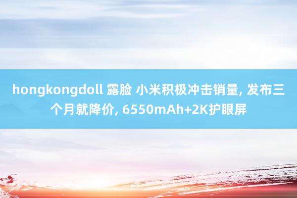 hongkongdoll 露脸 小米积极冲击销量， 发布三个月就降价， 6550mAh+2K护眼屏