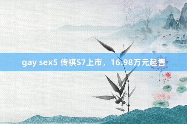 gay sex5 传祺S7上市，16.98万元起售